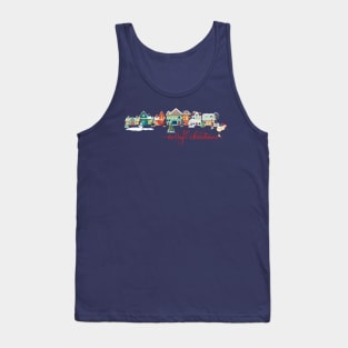 Snowy Skating Street Tank Top